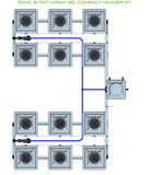ALIEN Hydroponics RDWC 12 Pot 4 Row 36L Compact Header Kit