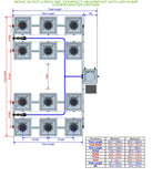 ALIEN Hydroponics RDWC 12 Pot 4 Row 36L Compact Header Kit with Air Pump