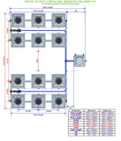 ALIEN Hydroponics RDWC 12 Pot 4 Row 36L Remote Header Kit