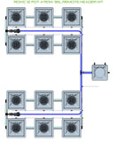 ALIEN Hydroponics RDWC 12 Pot 4 Row 36L Remote Header Kit
