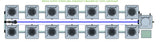 ALIEN Hydroponics RDWC 14 Pot 2 Row 20L Compact Header Kit with Air Pump