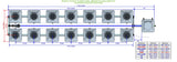 ALIEN Hydroponics RDWC 14 Pot 2 Row 20L Remote Header Kit