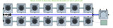 ALIEN Hydroponics RDWC 14 Pot 2 Row 20L Remote Header Kit with Air Pump