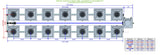 ALIEN Hydroponics RDWC 14 Pot 2 Row 36L Compact Header Kit