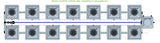 ALIEN Hydroponics RDWC 14 Pot 2 Row 36L Compact Header Kit