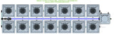 ALIEN Hydroponics RDWC 14 Pot 2 Row 36L Compact Header Kit