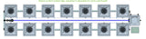 ALIEN Hydroponics RDWC 14 Pot 2 Row 36L Compact Header Kit with Air Pump