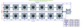 ALIEN Hydroponics RDWC 14 Pot 2 Row 36L Remote Header Kit