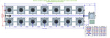 ALIEN Hydroponics RDWC 14 Pot 2 Row 36L Remote Header Kit with Air Pump