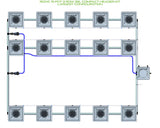 ALIEN Hydroponics RDWC 15 Pot 3 Row 36L Compact Header Kit