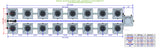 ALIEN Hydroponics RDWC 16 Pot 2 Row 20L Compact Header Kit