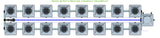 ALIEN Hydroponics RDWC 16 Pot 2 Row 20L Compact Header Kit
