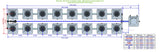 ALIEN Hydroponics RDWC 16 Pot 2 Row 20L Remote Header Kit