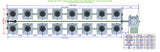 ALIEN Hydroponics RDWC 16 Pot 2 Row 20L Remote Header Kit with Air Pump