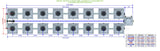 ALIEN Hydroponics RDWC 16 Pot 2 Row 36L Compact Header Kit