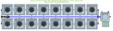 ALIEN Hydroponics RDWC 16 Pot 2 Row 36L Remote Header Kit with Air Pump