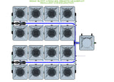 ALIEN Hydroponics RDWC 16 Pot 4 Row 20L Remote Header Kit