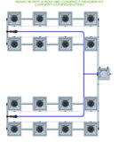 ALIEN Hydroponics RDWC 16 Pot 4 Row 36L Compact Header Kit
