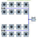 ALIEN Hydroponics RDWC 16 Pot 4 Row 36L Remote Header Kit