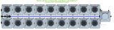 ALIEN Hydroponics RDWC 18 Pot 2 Row 20L Compact Header Kit