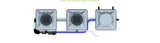 ALIEN Hydroponics RDWC 2 Pot 1 Row 20L Compact Header Kit
