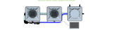 ALIEN Hydroponics RDWC 2 Pot 1 Row 20L Compact Header Kit with Air Pump