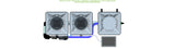 ALIEN Hydroponics RDWC 2 Pot 1 Row 20L Compact Header Kit with Air Pump