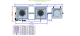 ALIEN Hydroponics RDWC 2 Pot 1 Row 36L Compact Header Kit