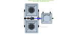 ALIEN Hydroponics RDWC 2 Pot 2 Row 36L Remote Header Kit