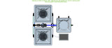 ALIEN Hydroponics RDWC 2 Pot 2 Row 36L Remote Header Kit with Air Pump