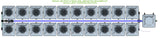 ALIEN Hydroponics RDWC 20 Pot 2 Row 20L Remote Header Kit