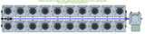 ALIEN Hydroponics RDWC 20 Pot 2 Row 20L Remote Header Kit with Air Pump