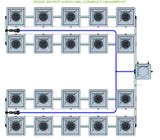 ALIEN Hydroponics RDWC 20 Pot 4 Row 36L Compact Header Kit