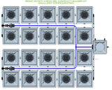 ALIEN Hydroponics RDWC 20 Pot 4 Row 36L Compact Header Kit