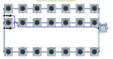 ALIEN Hydroponics RDWC 21 Pot 3 Row 20L Compact Header Kit