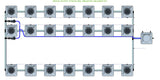 ALIEN Hydroponics RDWC 21 Pot 3 Row 20L Remote Header Kit