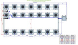 ALIEN Hydroponics RDWC 21 Pot 3 Row 20L Remote Header Kit