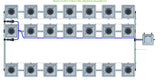 ALIEN Hydroponics RDWC 21 Pot 3 Row 36L Remote Header Kit