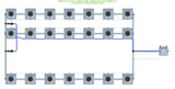 ALIEN Hydroponics RDWC 21 Pot 3 Row 36L Remote Header Kit
