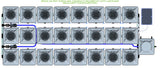 ALIEN Hydroponics RDWC 24 Pot 3 Row 20L Compact Header Kit with Air Pump