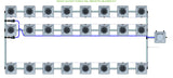 ALIEN Hydroponics RDWC 24 Pot 3 Row 20L Remote Header Kit