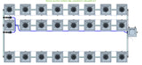 ALIEN Hydroponics RDWC 24 Pot 3 Row 36L Compact Header Kit