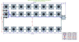 ALIEN Hydroponics RDWC 24 Pot 3 Row 36L Compact Header Kit