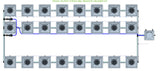 ALIEN Hydroponics RDWC 24 Pot 3 Row 36L Remote Header Kit