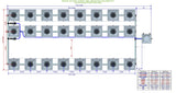 ALIEN Hydroponics RDWC 24 Pot 3 Row 36L Remote Header Kit