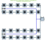 ALIEN Hydroponics RDWC 24 Pot 4 Row 20L Compact Header Kit