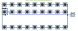 ALIEN Hydroponics RDWC 27 Pot 3 Row 20L Remote Header Kit