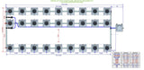 ALIEN Hydroponics RDWC 27 Pot 3 Row 20L Remote Header Kit