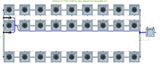 ALIEN Hydroponics RDWC 27 Pot 3 Row 36L Remote Header Kit