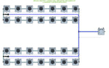 ALIEN Hydroponics RDWC 28 Pot 4 Row 20L Remote Header Kit
